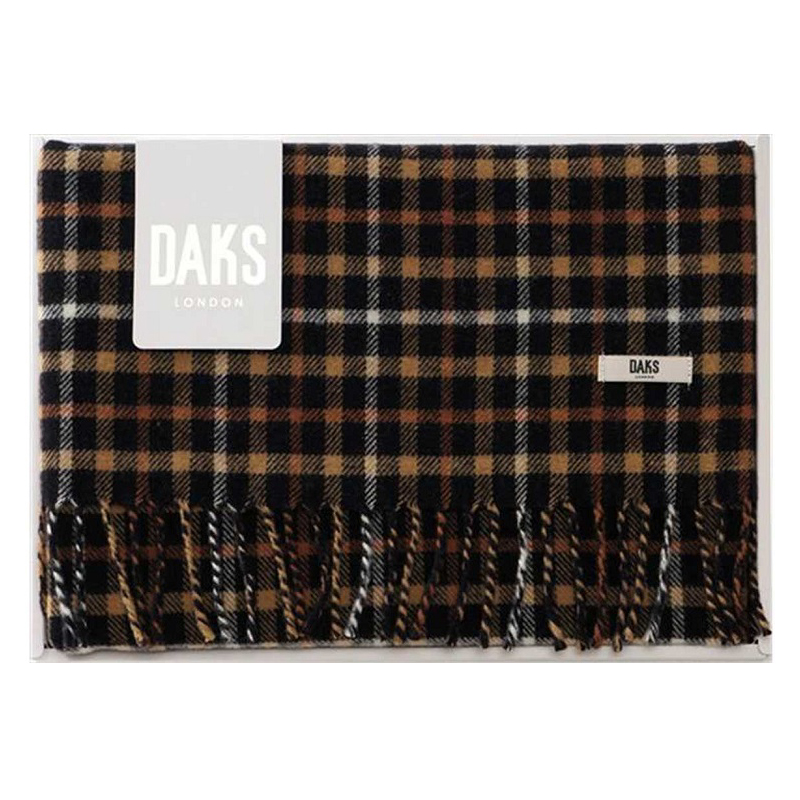 DAKS　ダックス　毛布　ウール100%　敷パッド　セット　松坂屋購入 DAKS ダックス ウールひざ掛け (ブラック) 8,800円 | 贈答品のまつや
