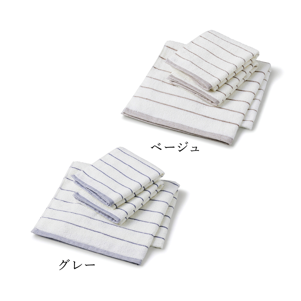 ナチュラルフェイスボーダー フェイスタオル 4P 3,300円 | 贈答 ナチュラルフェイスボーダー フェイスタオル 4P 3,300円 | 贈答