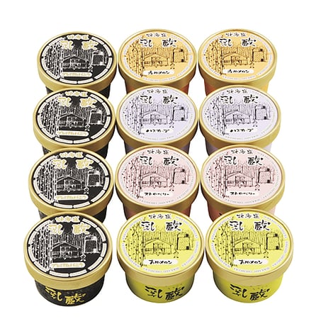 F4278 07　乳蔵 北海道アイスクリーム 5種12個　4,860円