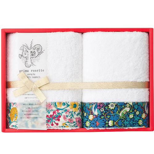 prima rosette using by LIBERTY FABRICS フェイスタオル2