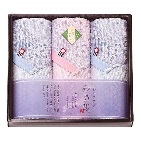 24 4303A 　 桜逸品 和乃響 今治タオルセット　3,300円