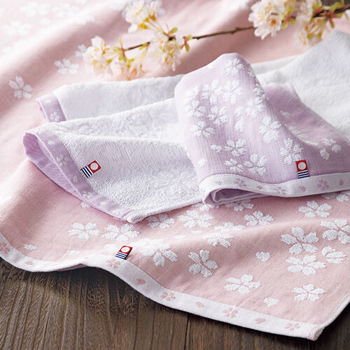 桜おり布 タオルセット (ピンク) 3,300円 | 贈答品のまつやオンライン