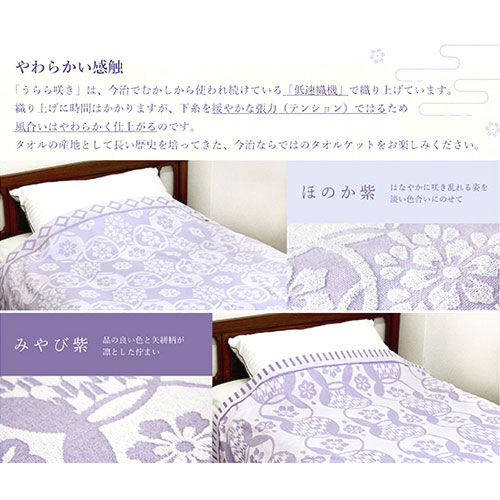 今治 うらら咲き タオルケット 2P 16,500円 | 贈答品のまつや