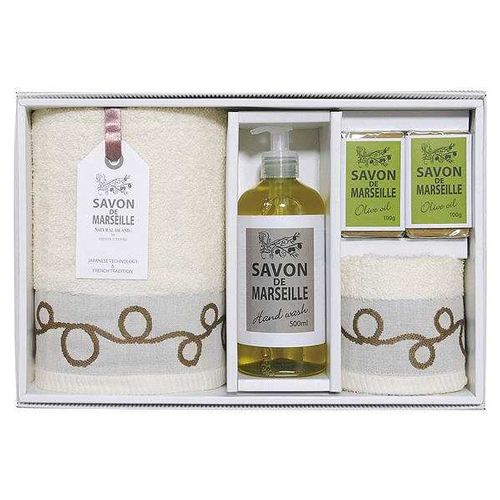 サボン・ド・マルセイユ タオル＆ソープセット 5,500円 | 贈答品の