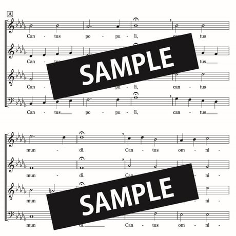 【楽譜】CANTUS OMNIBUS UNUS（坂本龍一 Ryuichi SAKAMOTO 曲）SATB/SSA/TBB