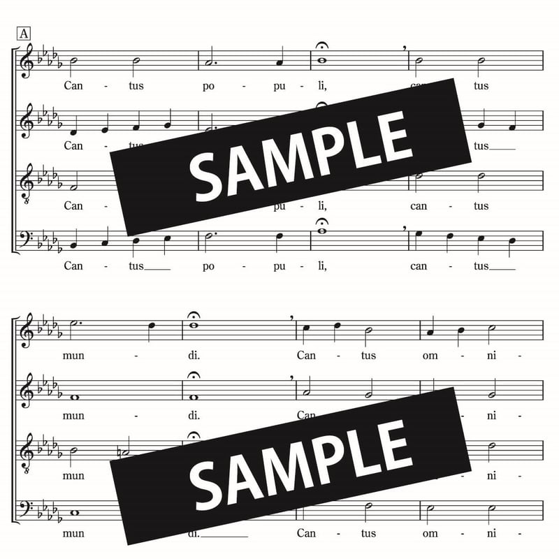 楽譜】CANTUS OMNIBUS UNUS（坂本龍一 Ryuichi SAKAMOTO 曲