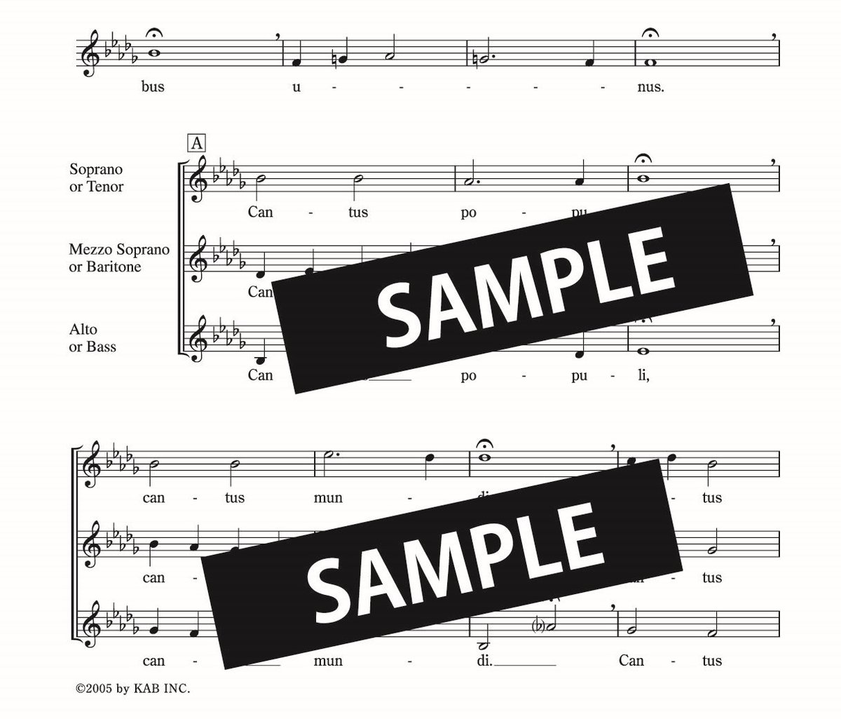 楽譜】CANTUS OMNIBUS UNUS（坂本龍一 Ryuichi SAKAMOTO 曲