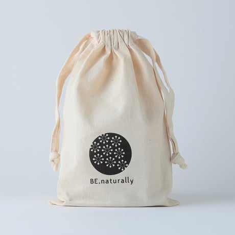 BE.naturallyオリジナルコットン巾着