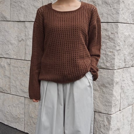 メッシュニットプルオーバー タンクトップセット