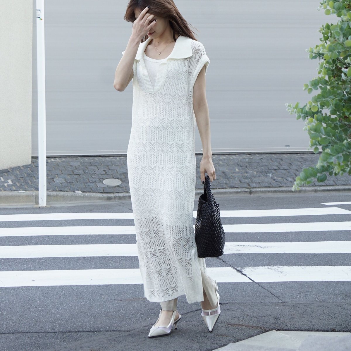 glance tokyo ホワイトワンピース 白ワンピース glance tokyo ワンピース - メルカリ