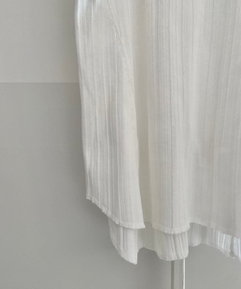 Mame Kurogouchi】Random Ribbed Cotton Sleeveles