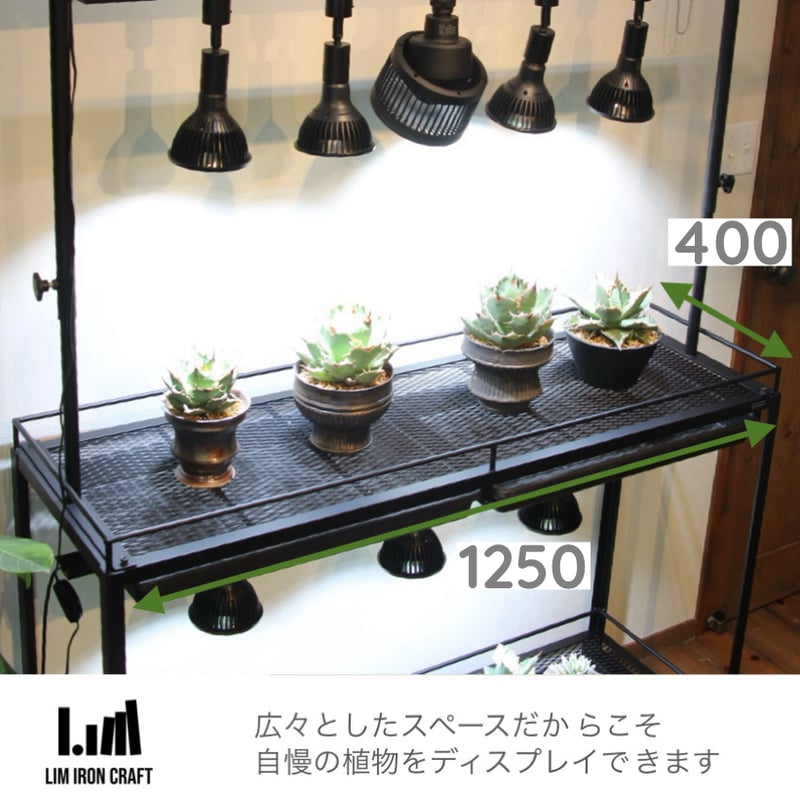水受けトレー付きハイスペック植物棚 | Lim iron craft 水受けトレー付きハイスペック植物棚 | Lim iron craft