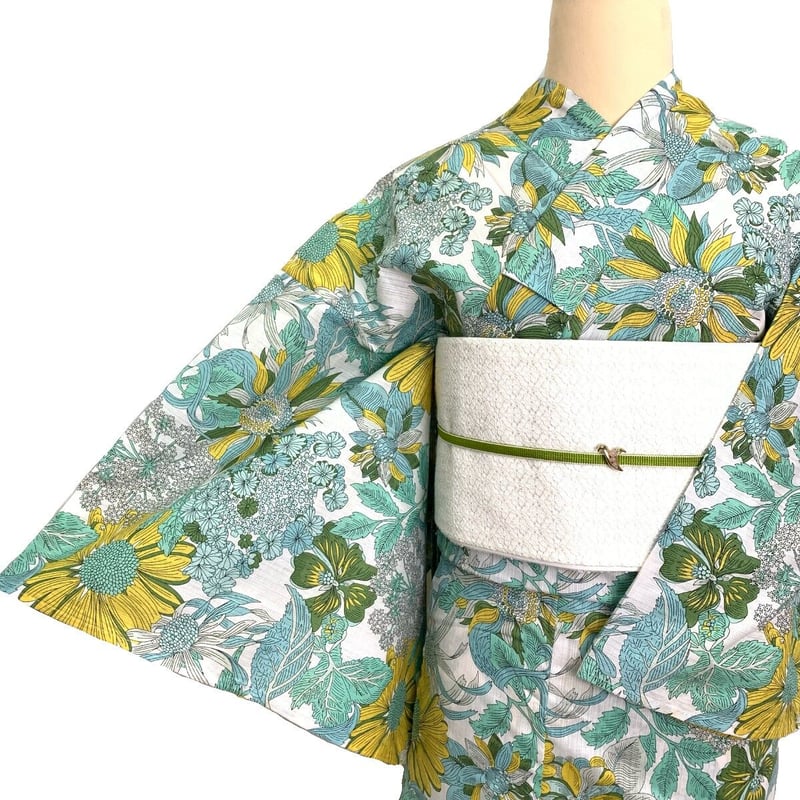 和風館 ichi リバティ柄 アンジェリカ・ガーラ グリーン | 和gen