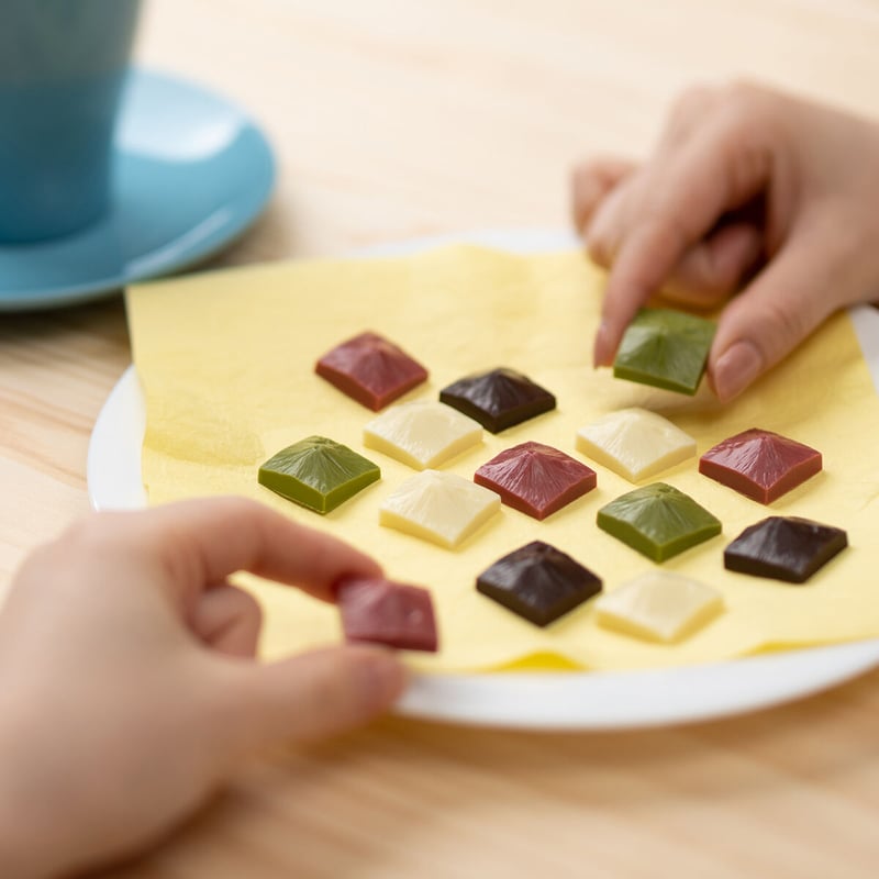 3Dミニ富士山チョコレート【抹茶】 | あすてっくのおかし