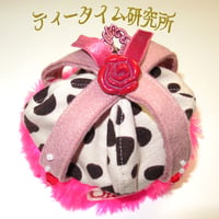 Sサイズ　ピンクの王冠お帽子