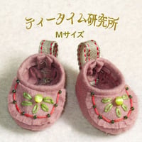 Mサイズ　ピンクのモカシン