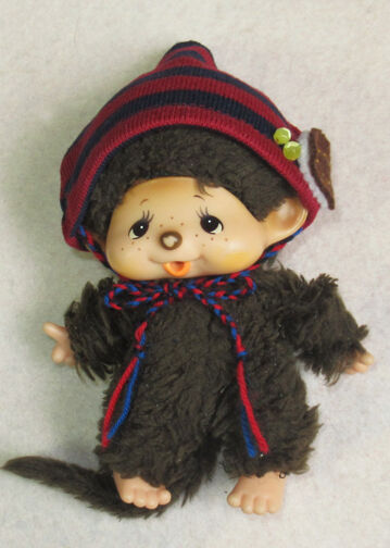 モンチッチ　SS・S・Mサイズサイズ　マイチッチサイズ　服　帽子オーダーページ SSサイズ マイチッチ しましまこびと帽子 | ティータイム研究所