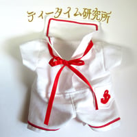 Mサイズ　赤白セーラー服つなぎ