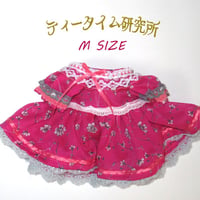 Mサイズ　ピンクの花柄ドレス