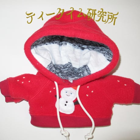 ぬいぐるみ服（モンチッチMサイズ対応）雪だるまパーカー