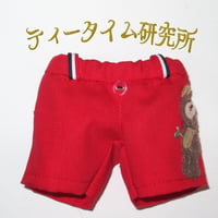 Sサイズ　赤いくまさんのおズボン