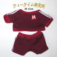 ぬいぐるみ服（モンチッチMサイズ対応）学校指定風ジャージ上下