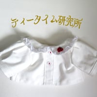 ぬいぐるみ服（モンチッチMサイズ対応）イチゴのブラウス