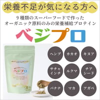 9種類のスーパーフードのみで作った植物性プロテイン「ベジプロ」（ミライプラス）