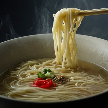 神の白糸 井上製麺 神らーめん とんこつ風ベジ（二人前×2袋）