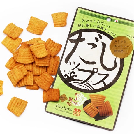 だしップス4種類（しょうゆ味、しお味、マヨ味、わさび風味）（ヤマヘイ‐ミカコーポレーション）
