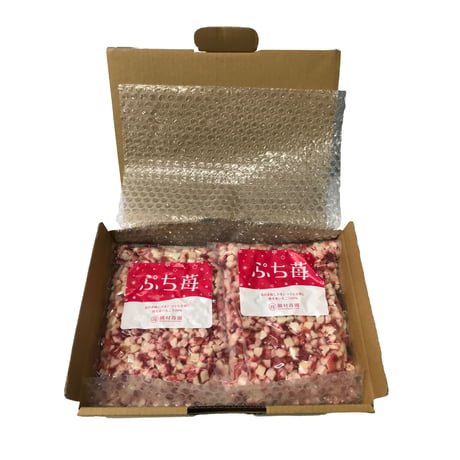 冷凍いちご クラッシュタイプ「ぷち苺」／たっぷり食べれる袋タイプ（園村苺園）