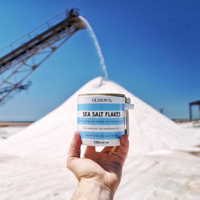 ソルト オルソンズ シーソルトフレーク 250g 陶器（Fuji trading