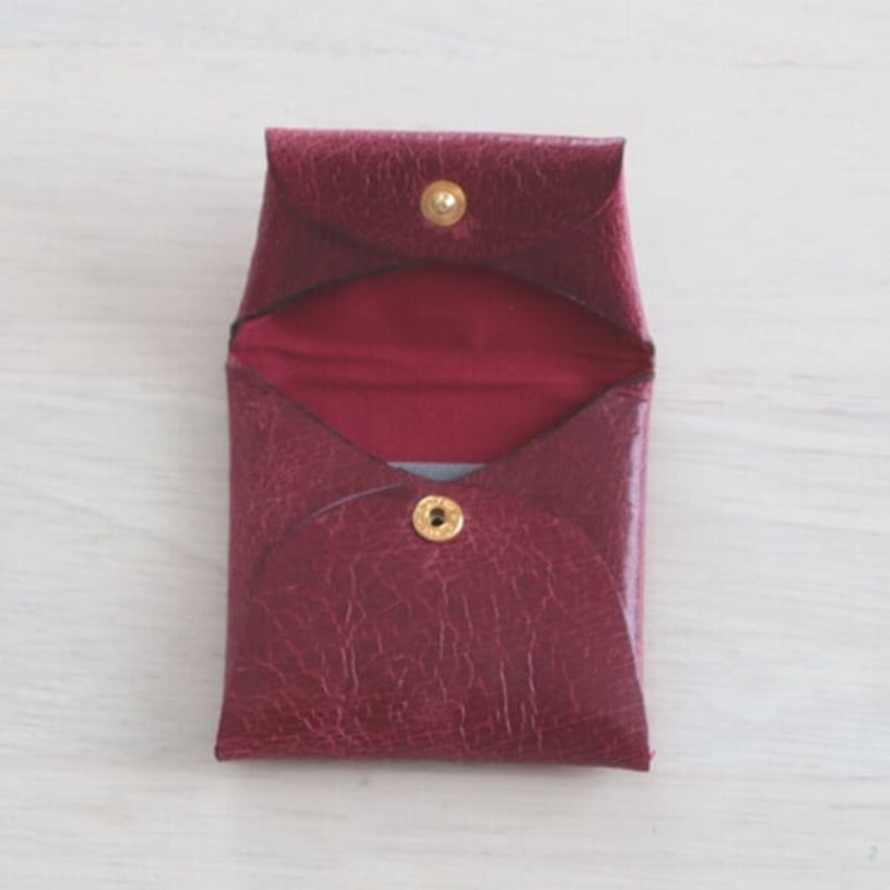 DATII 紅型×豚革 コインケース レッド | 両国コージロー