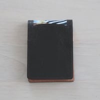 DATII  紅型×豚革  メモ帳カバー（メモ帳付き）　ダークブルー
