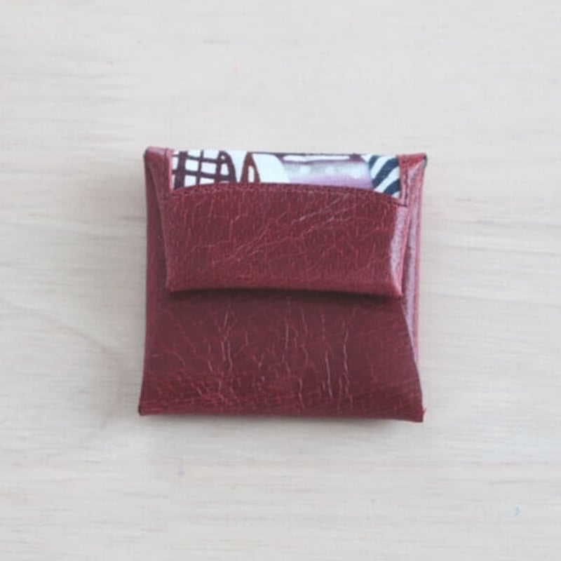 DATII 紅型×豚革 コインケース レッド | 両国コージロー