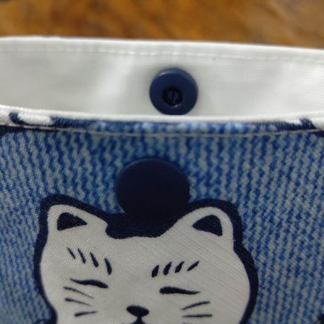 相撲ねこポシェット 柄A（若草色）