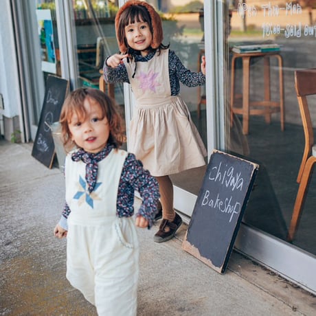 Stella  pants  ［ivory & blue］