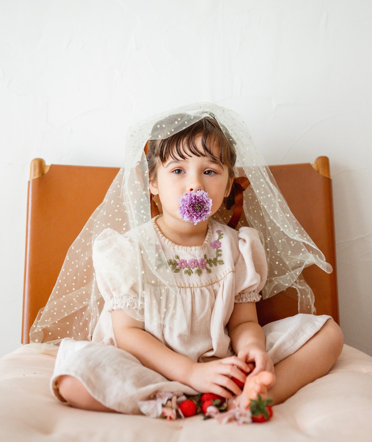 Loulou パフスリーブワンピース【Rose pink】 | atelier-henriet