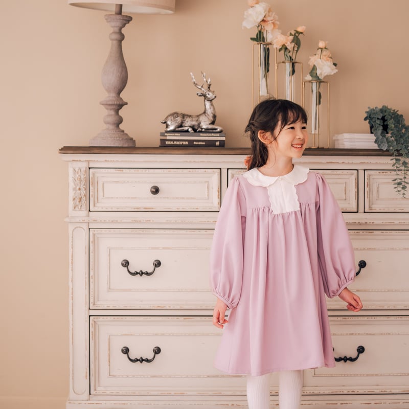 【10%off】9号StelladeLibero ラベンダー フラワー刺繍ドレス フラワー刺繍チュールレース×タイトミニキャバドレス(fm1640