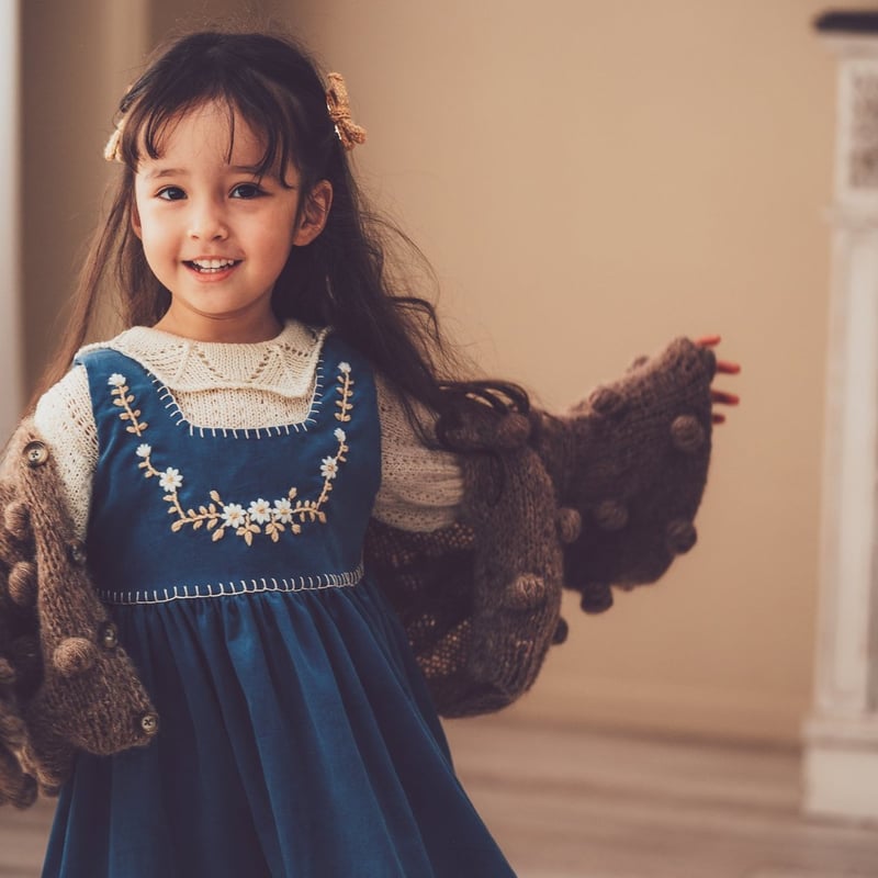 Loulou スクエアワンピース 《Classic blue》 | atelier-h