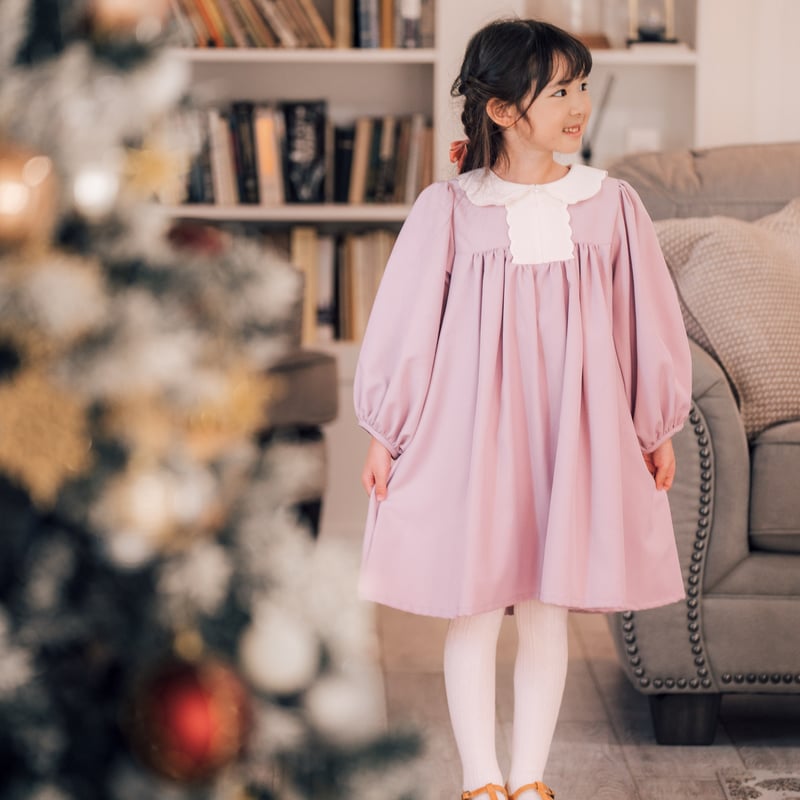 étoile 【ラベンダー】刺繍襟 | atelier-henriette's STORE