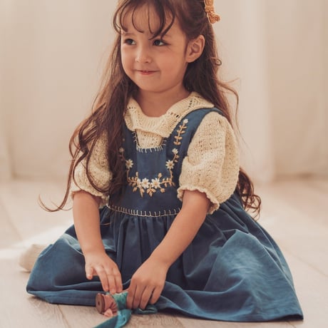 Loulou  スクエアワンピース　　　　《Classic blue》