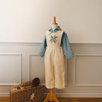 Stella  pants  ［ivory & blue］