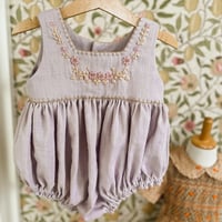 Loulou square rompers｟受注製作｠ラベンダー