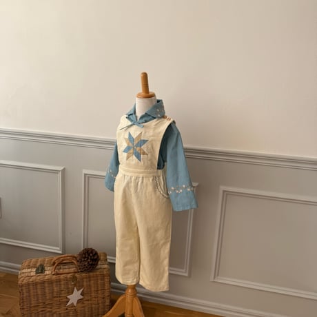 Stella  pants  ［ivory & blue］