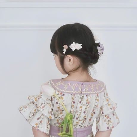 Fiore -double frill dress- ローズガーデン(ラベンダー)