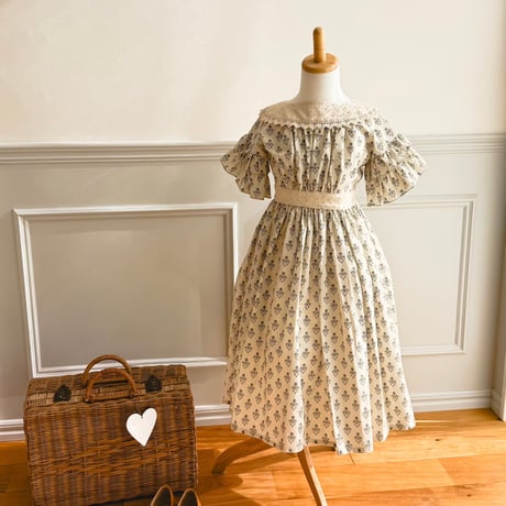 Fiore -double frill dress- ブルーポピー