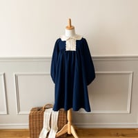 étoile 【ネイビー】刺繍襟