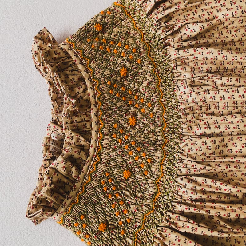 新作 スモッキングワンピース 大人服 S/M/L | atelier-henriette's