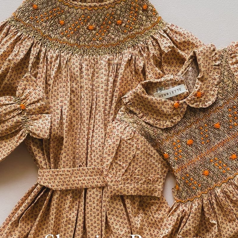 新作 スモッキングワンピース 大人服 S/M/L | atelier-henriette's